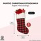 4 Pack Buffalo Plaid Christmas Stockings for Holiday Home Party Decoration 19.6”